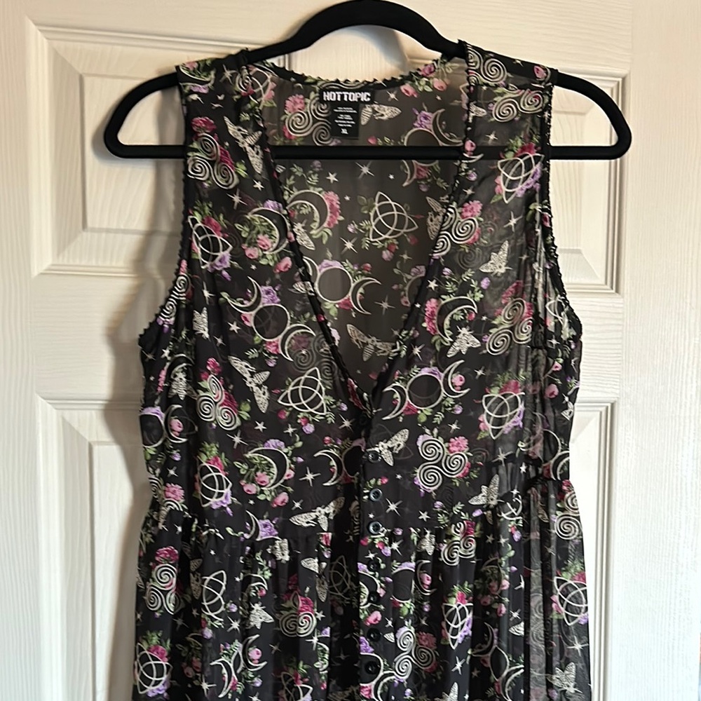 Chiffon floral witchy cover/dress